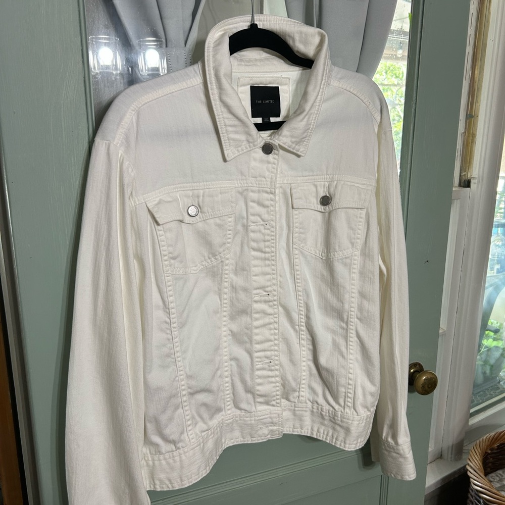 The Limited Off-White Jean Jacket